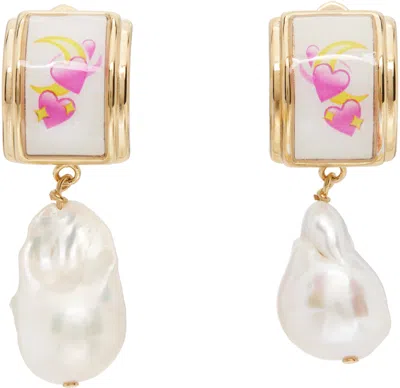 Safsafu Gold Moonlight Earrings