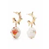 Safsafu Gold Jelly On Fire Earrings