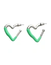 SAFSAFU SAFSAFU WOMAN EARRINGS GREEN SIZE - METAL