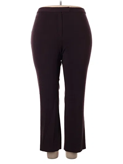 Pre-owned Sag Harbor Active Pants In Burgundy