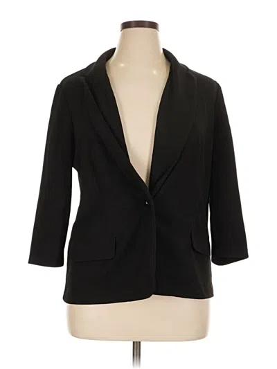 Pre-owned Sag Harbor Blazer Jacket In Black