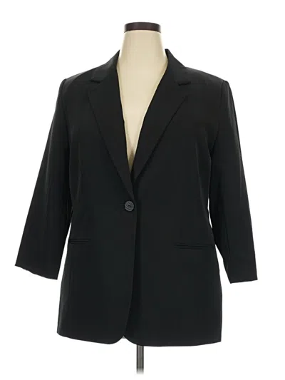 Pre-owned Sag Harbor Blazer Jacket In Black