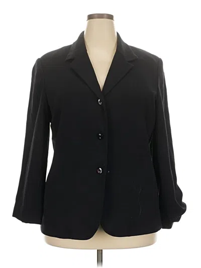 Pre-owned Sag Harbor Blazer Jacket In Black