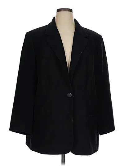 Pre-owned Sag Harbor Blazer Jacket In Black