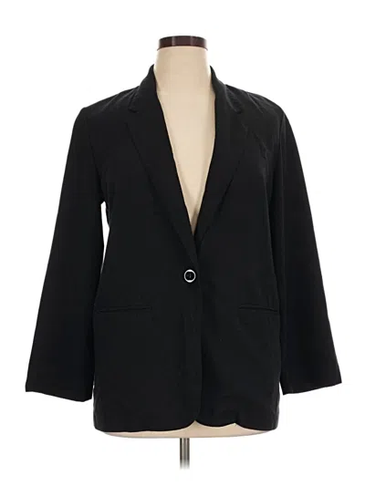 Pre-owned Sag Harbor Blazer Jacket In Black