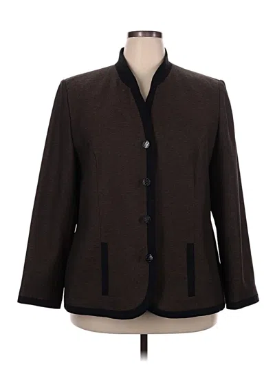 Pre-owned Sag Harbor Blazer Jacket In Brown