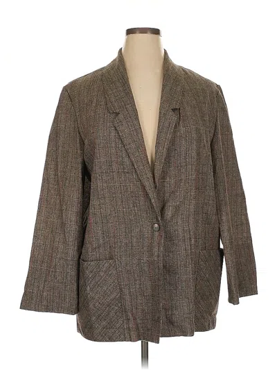 Pre-owned Sag Harbor Blazer Jacket In Brown