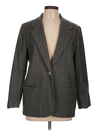 Pre-owned Sag Harbor Blazer Jacket In Gray