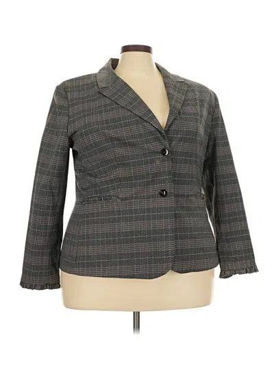Pre-owned Sag Harbor Blazer Jacket In Gray