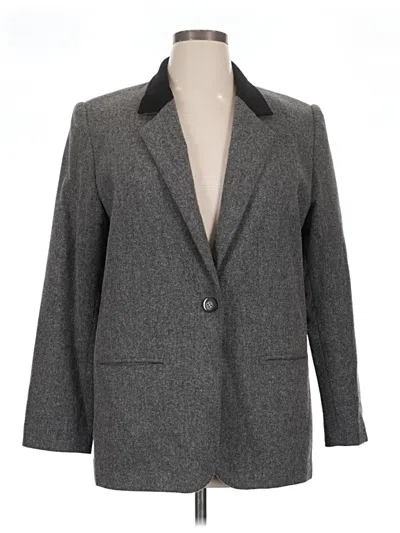 Pre-owned Sag Harbor Blazer Jacket In Gray
