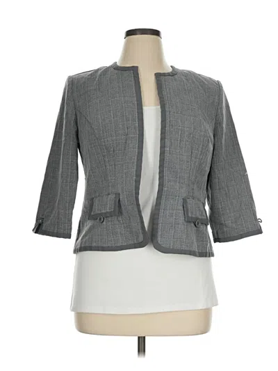 Pre-owned Sag Harbor Blazer Jacket In Gray