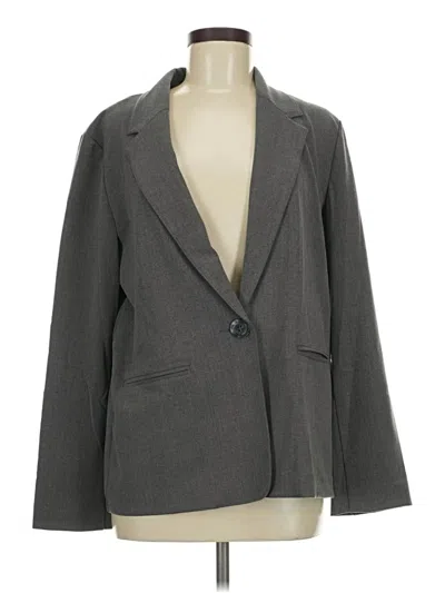 Pre-owned Sag Harbor Blazer Jacket In Gray