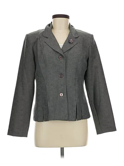 Pre-owned Sag Harbor Blazer Jacket In Gray