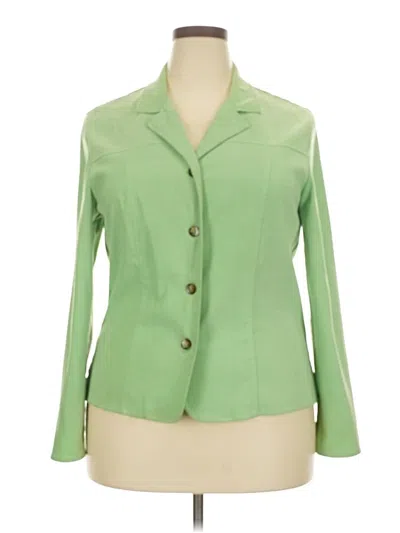Pre-owned Sag Harbor Blazer Jacket In Green