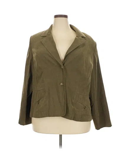 Pre-owned Sag Harbor Blazer Jacket In Green