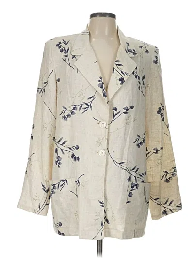 Pre-owned Sag Harbor Blazer Jacket In Ivory