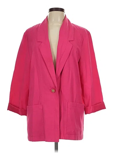Pre-owned Sag Harbor Blazer Jacket In Pink