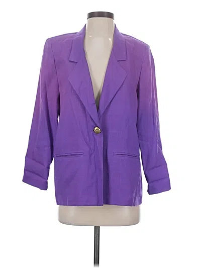 Pre-owned Sag Harbor Blazer Jacket In Purple
