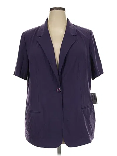 Pre-owned Sag Harbor Blazer Jacket In Purple