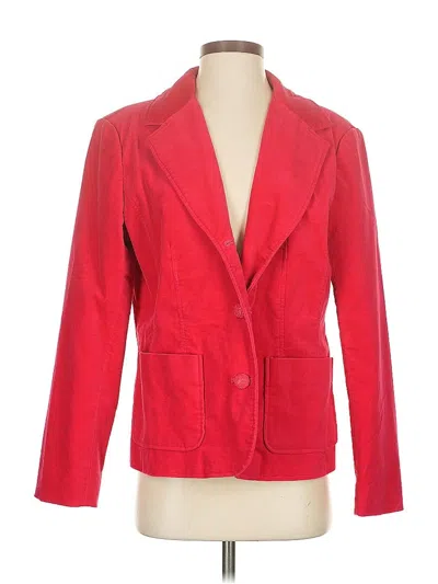 Pre-owned Sag Harbor Blazer Jacket In Red