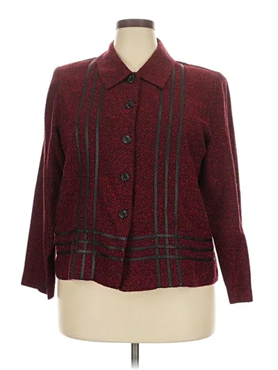 Pre-owned Sag Harbor Blazer Jacket In Red
