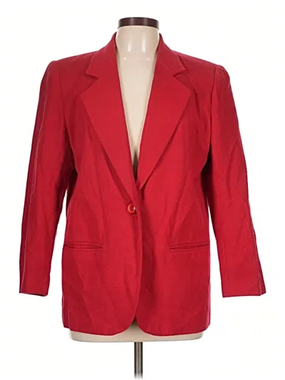 Pre-owned Sag Harbor Blazer Jacket In Red