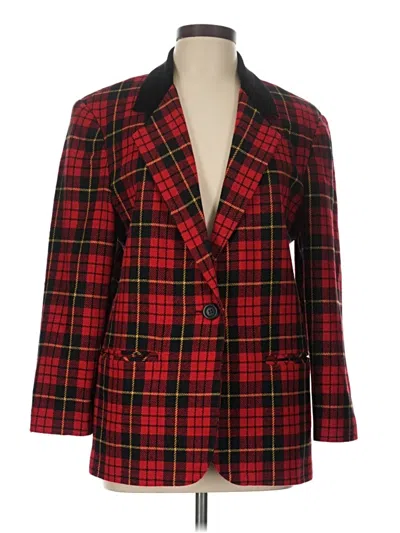 Pre-owned Sag Harbor Blazer Jacket In Red