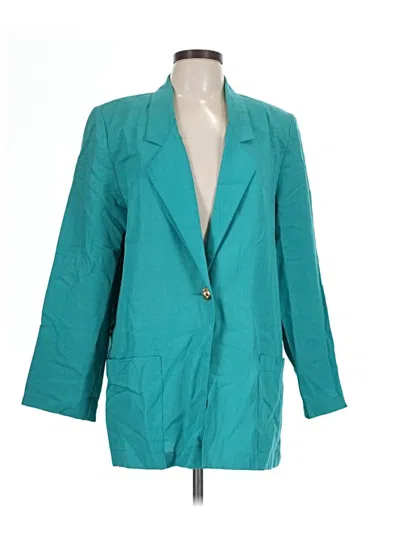 Pre-owned Sag Harbor Blazer Jacket In Teal