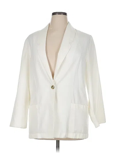 Pre-owned Sag Harbor Blazer Jacket In White