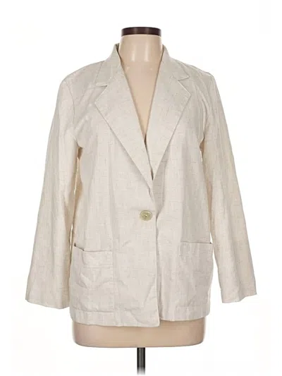 Pre-owned Sag Harbor Blazer Jacket In White