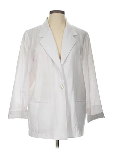 Pre-owned Sag Harbor Blazer Jacket In White