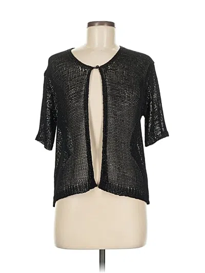Pre-owned Sag Harbor Cardigan Sweater In Black