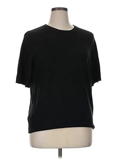 Pre-owned Sag Harbor Cardigan Sweater In Black