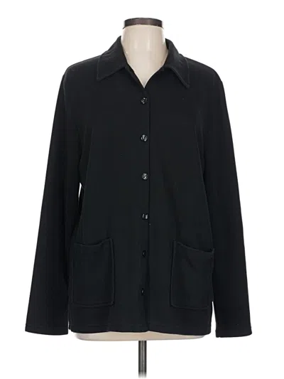 Pre-owned Sag Harbor Cardigan Sweater In Black