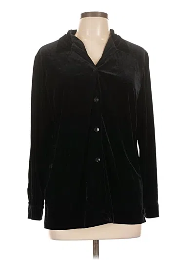 Pre-owned Sag Harbor Cardigan Sweater In Black