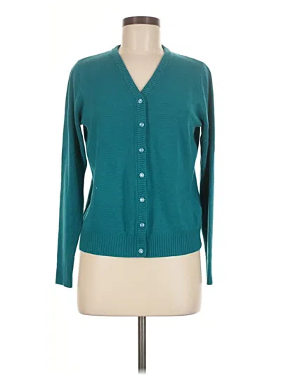 Pre-owned Sag Harbor Cardigan Sweater In Blue