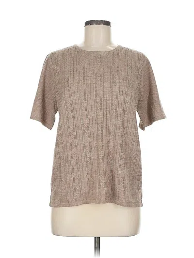 Pre-owned Sag Harbor Cardigan Sweater In Brown