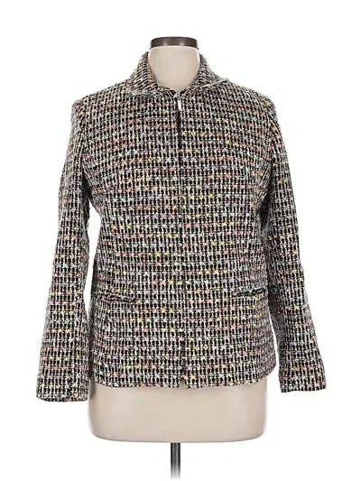 Pre-owned Sag Harbor Cardigan Sweater In Gray