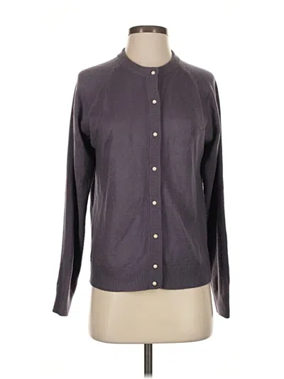 Pre-owned Sag Harbor Cardigan Sweater In Gray