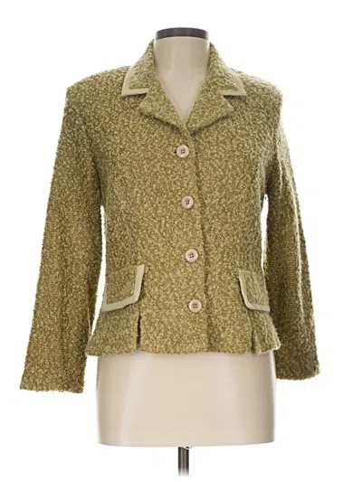 Pre-owned Sag Harbor Cardigan Sweater In Green