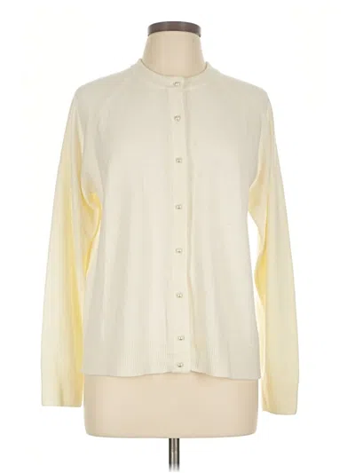 Pre-owned Sag Harbor Cardigan Sweater In Ivory