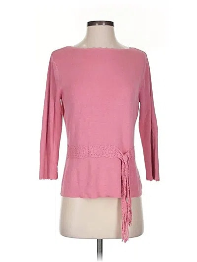 Pre-owned Sag Harbor Cardigan Sweater In Pink