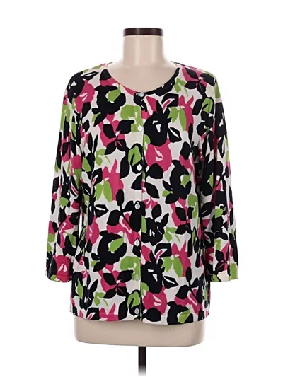 Pre-owned Sag Harbor Cardigan Sweater In Pink