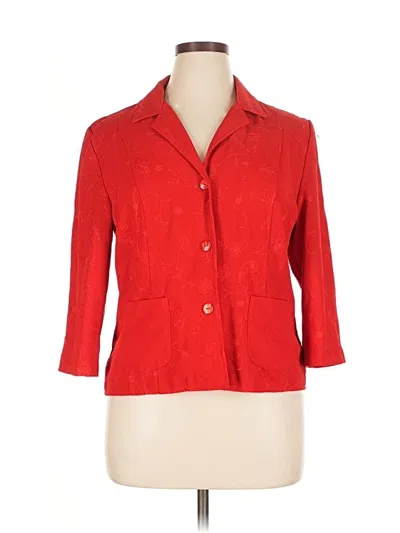 Pre-owned Sag Harbor Cardigan Sweater In Red