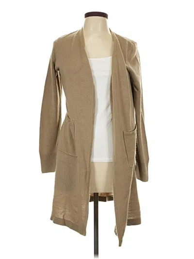 Pre-owned Sag Harbor Cardigan Sweater In Tan
