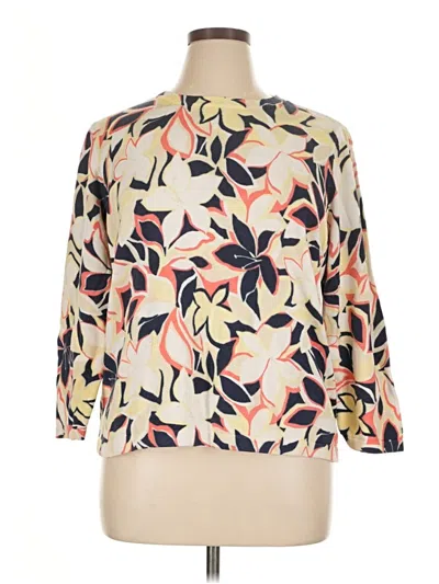 Pre-owned Sag Harbor Cardigan Sweater In White