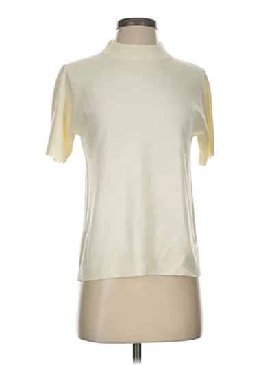 Pre-owned Sag Harbor Cardigan Sweater In White