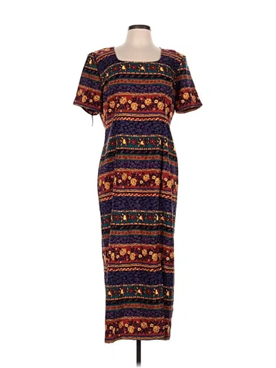 Pre-owned Sag Harbor Casual Dress In Burgundy