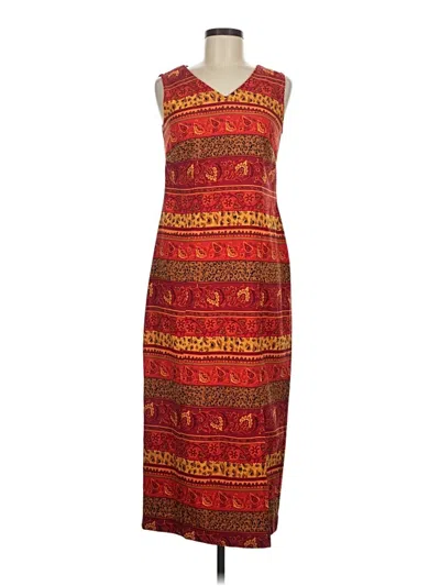 Pre-owned Sag Harbor Casual Dress In Burgundy