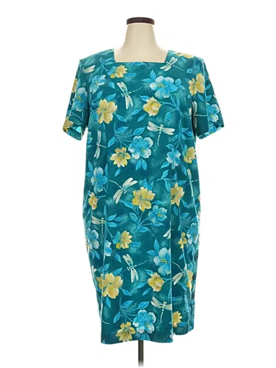 Pre-owned Sag Harbor Casual Dress In Teal